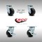 Service Caster 4 Inch SS Polyolefin Caster Set with Ball Bearings 2 Swivel Lock 2 Brake SCC SCC-SS30S420-POB-BSL-2-TLB-2 - alternate 1